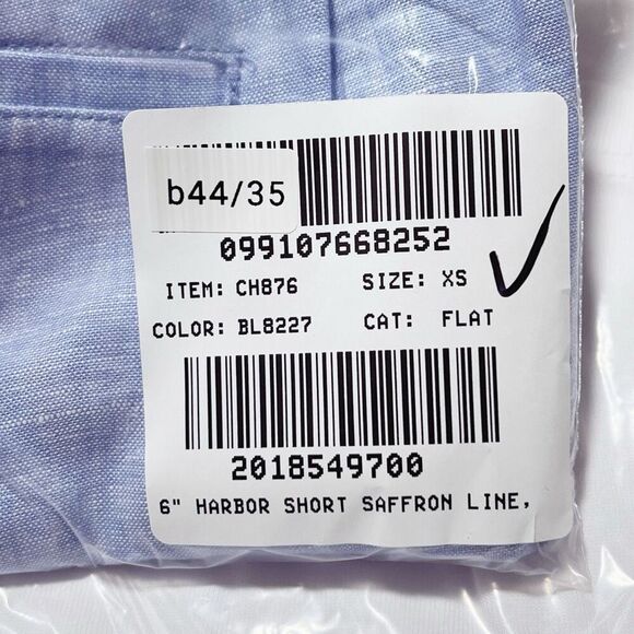 J. Crew 6" Harbor short in linen French Blue Size XS NWT CH876 - Picture 4 of 6